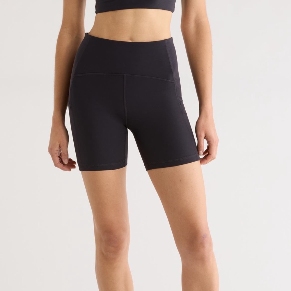 Zella Black High-Rise Bike Shorts